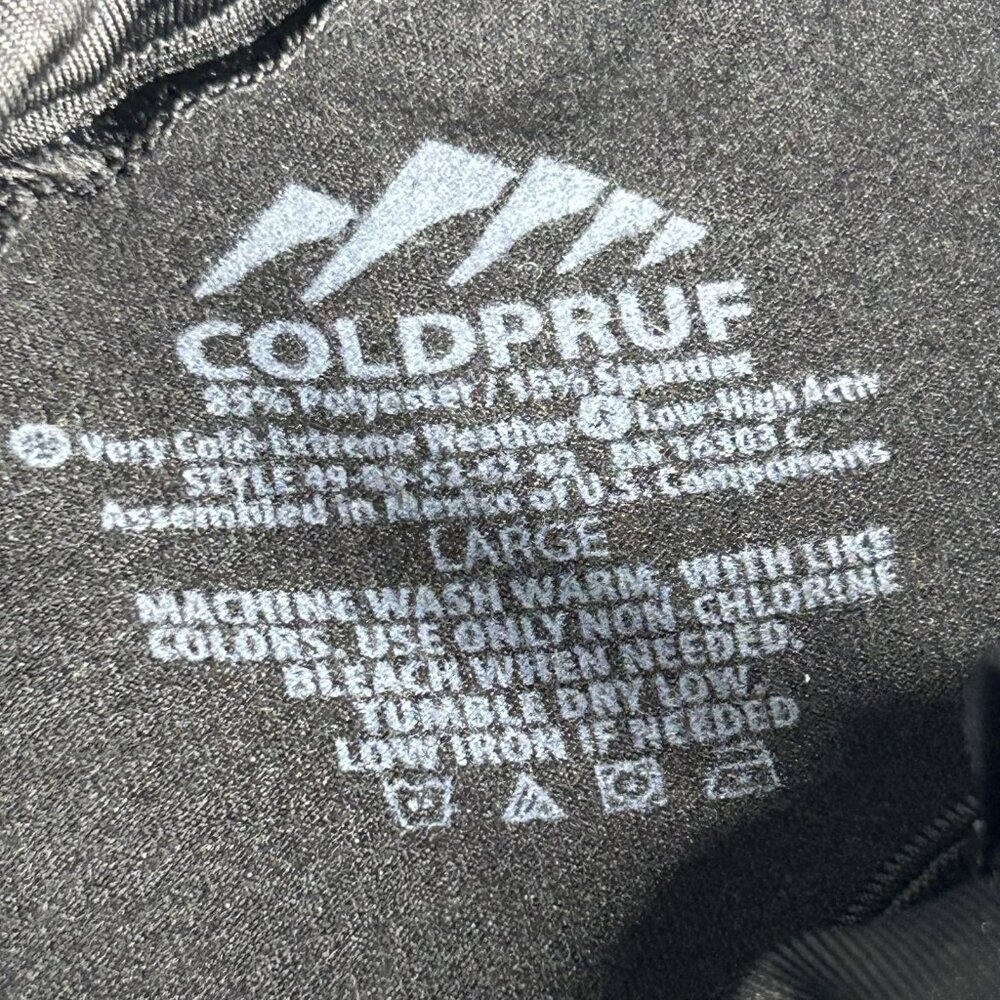 ColdPruf Pullover Women Large Black 1/4 Zip Thermal Base Layer Performance Shirt - Picture 3 of 9